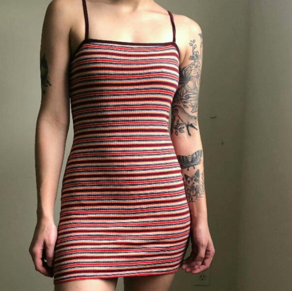 Topshop striped dress